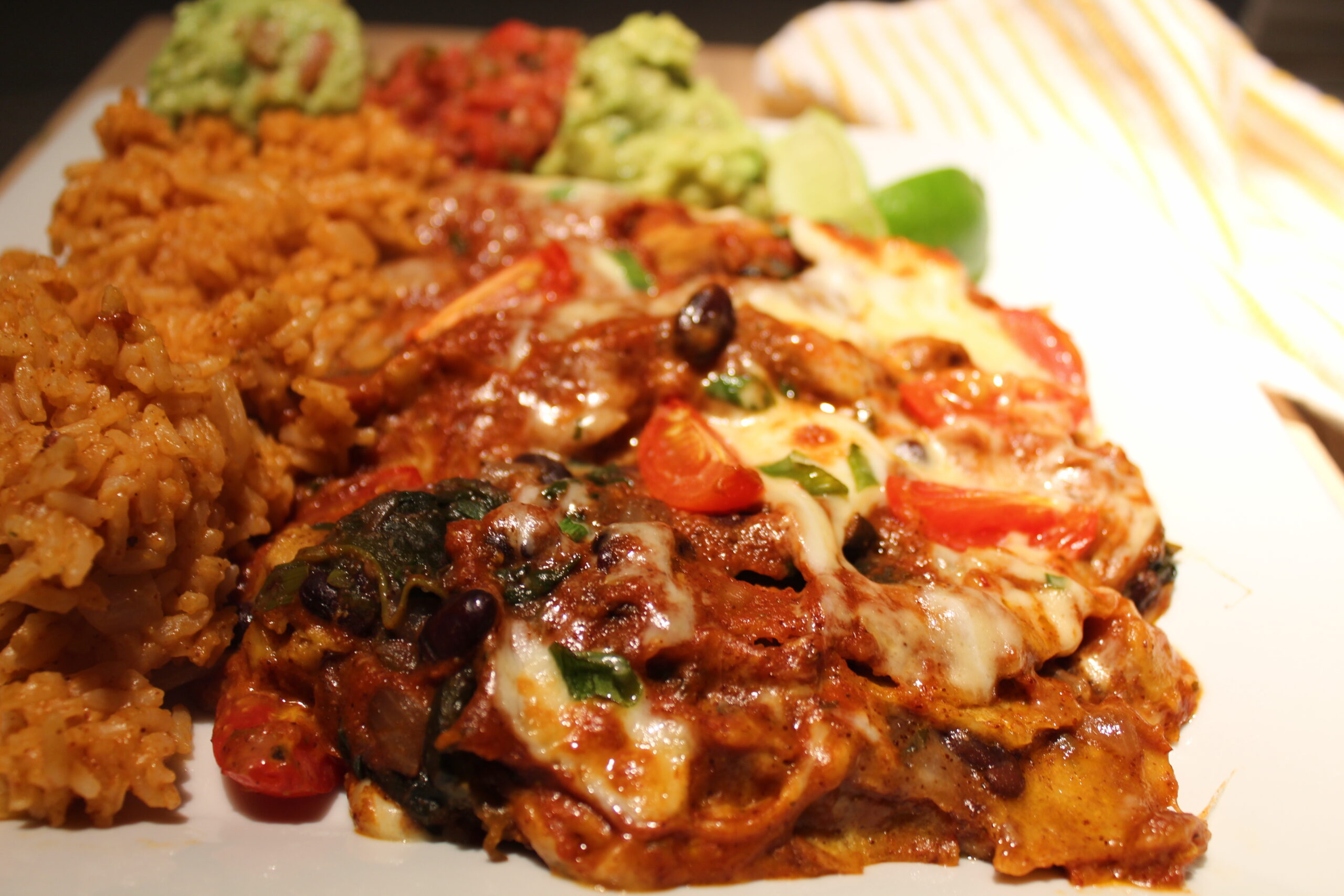 meatless mondays: black bean and spinach enchiladas IMG 3245 Scaled