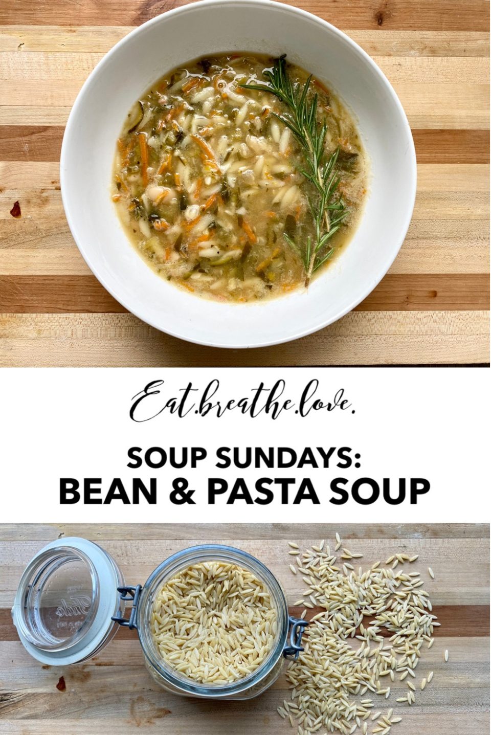 Bean & Pasta Soup || www.eatbreathelove.net