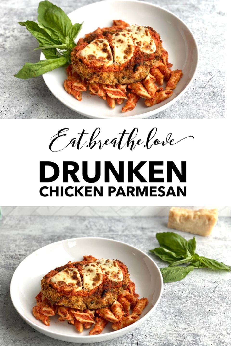 Drunken Chicken Parmesan || www.eatbreathelove.net