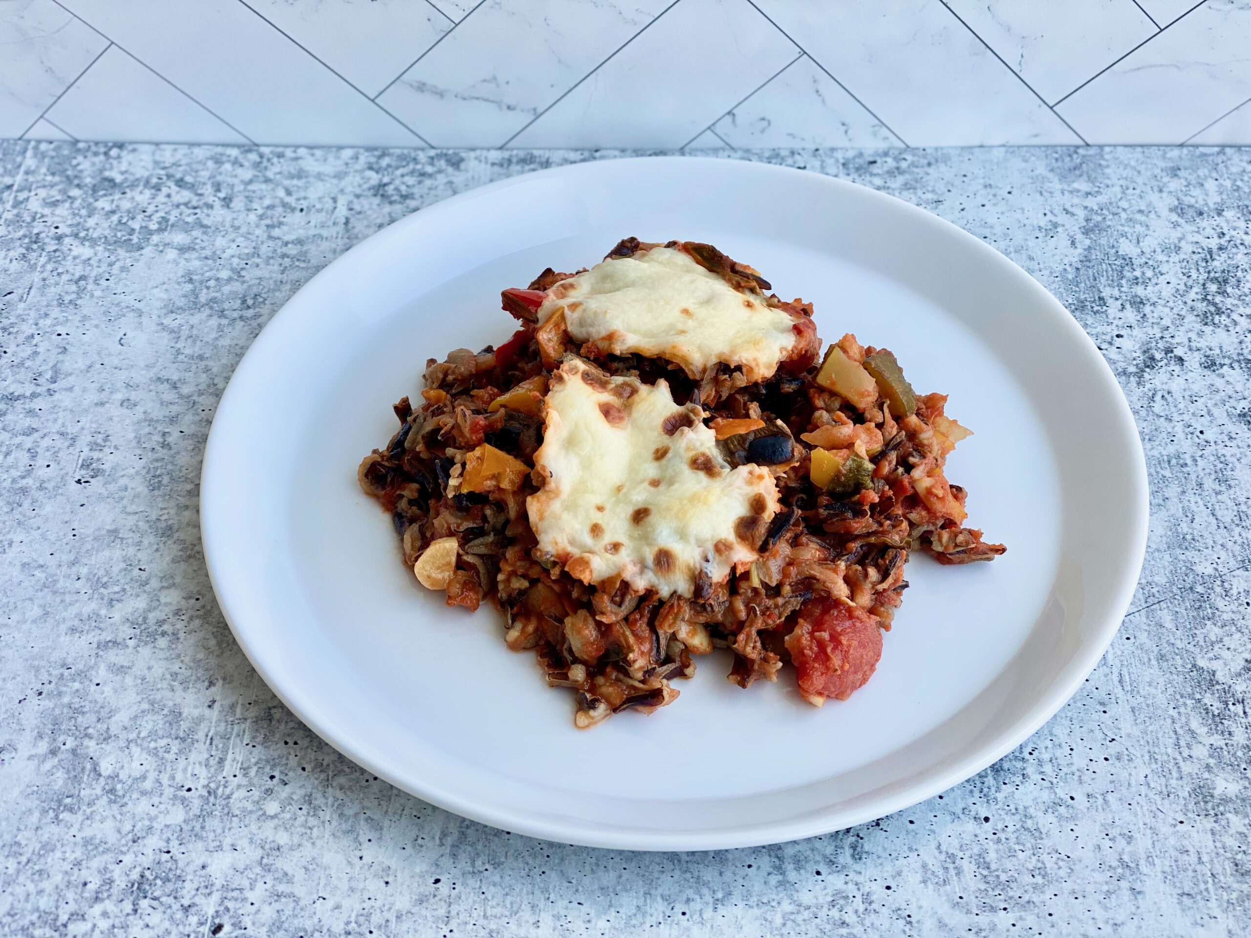 one pan unstuffed bell peppers An image of a plate topped with stuffed bell peppers