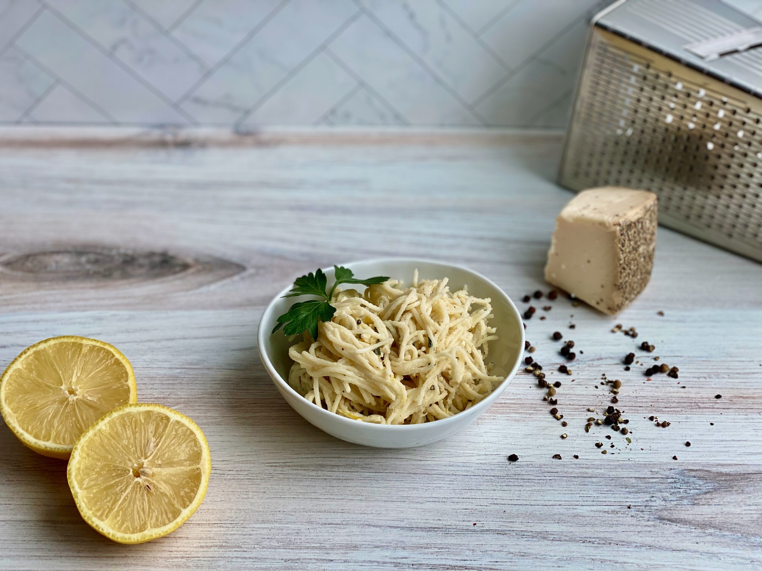 Creamy Lemon Angel Hair Pasta IMG 1605 Scaled