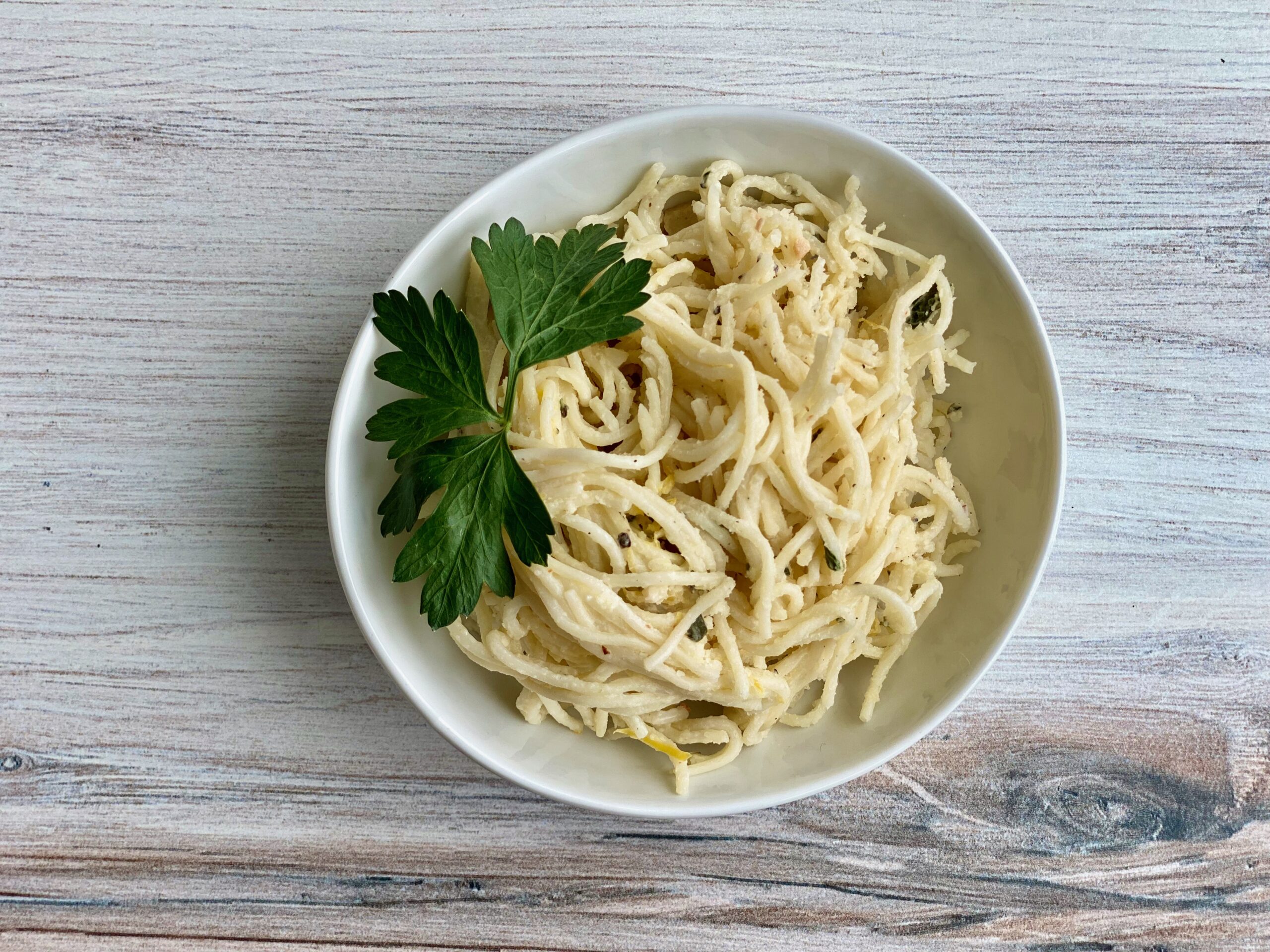 Creamy Lemon Angel Hair Pasta IMG 1611 Scaled