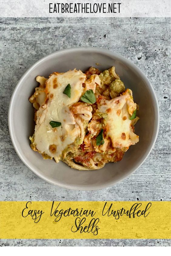 Easy Vegetarian Unstuffed Shells 51db34958700b8c9518d6933d611bc09