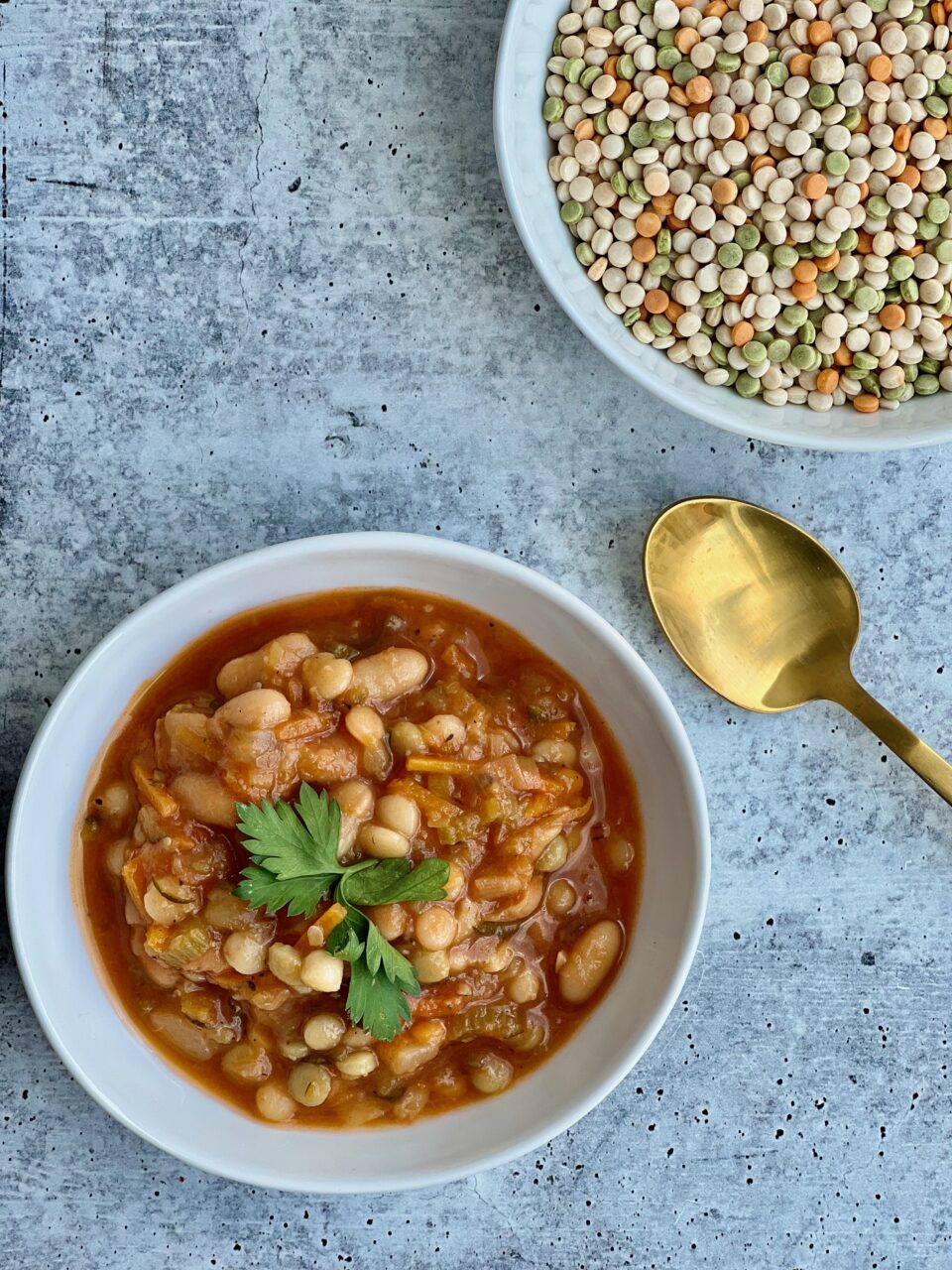 Tomato Couscous Soup A bowl of tomato couscous soup