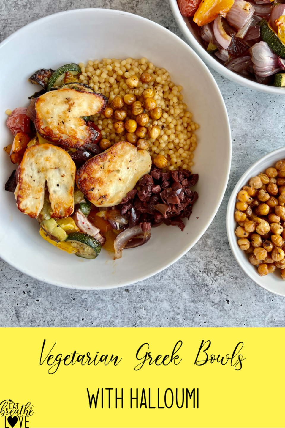 Vegetarian Greek Bowls with Halloumi Vegetarian Greek Bowls With Halloumi 960x1440