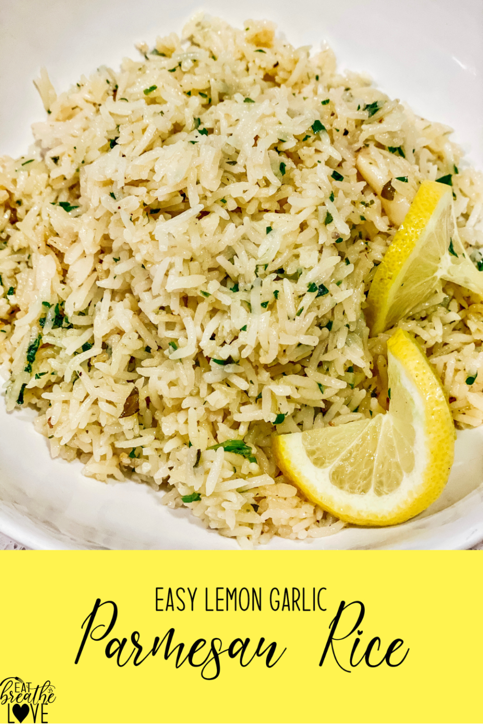 Easy Lemon Garlic Parmesan Rice Easy Lemon Garlic Parmesan Rice Eatbreathelove.net 960x1440