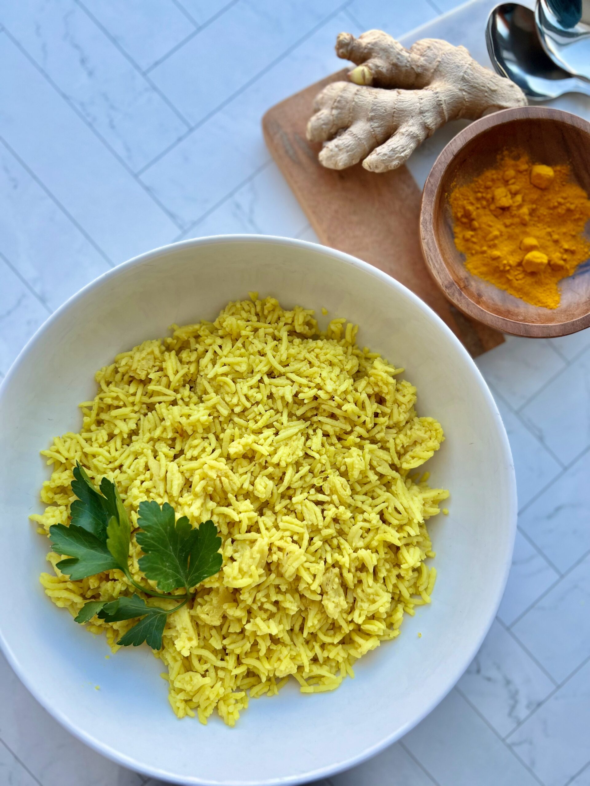 Coconut Turmeric Rice IMG 7791 1 Scaled