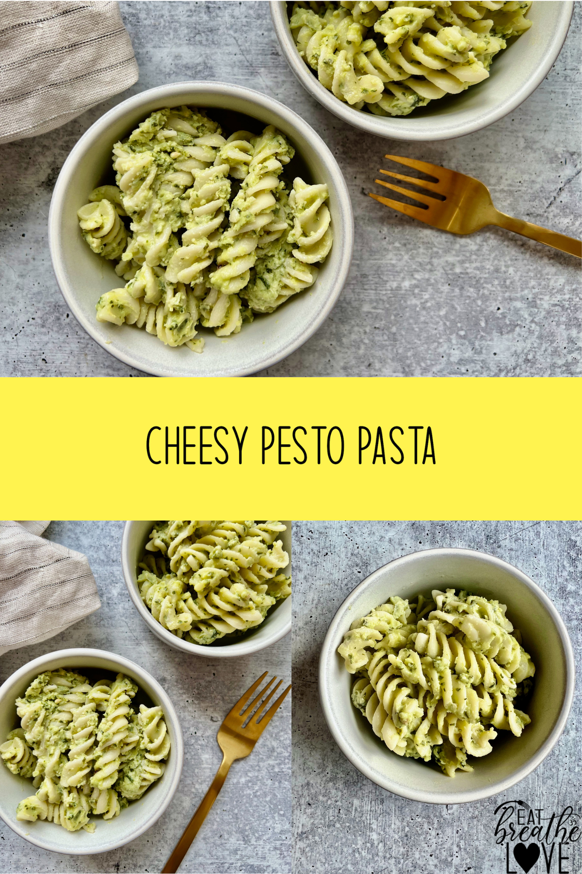 Cheesy Pesto Pasta 2