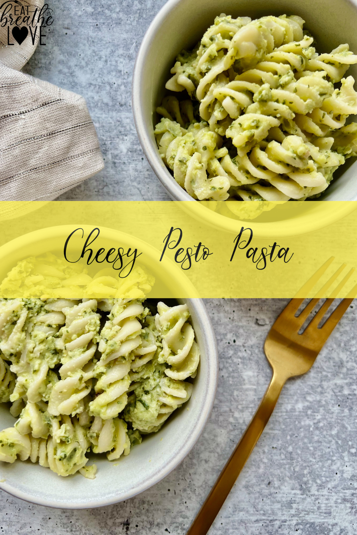 Cheesy Pesto Pasta Cheesy Pesto Pasta
