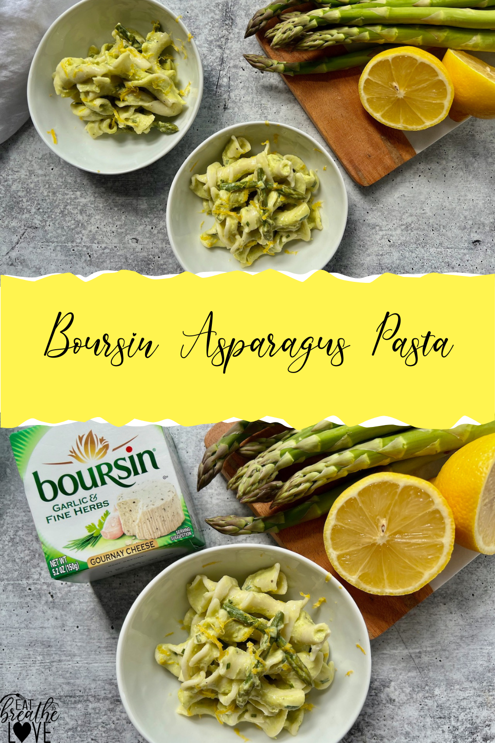 Boursin Asparagus Pasta White Elegant Business Tips Pinterest Pin 3